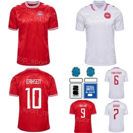 24-25 Soccer Danemark 3 Jannik Vestergaard Jersey Euro Cup 23 Pierre-Emile Hojbjerg 17 Victor Kristiansen 11 Mohamed Daramy Nelsson Team Football Kit Kit Mit