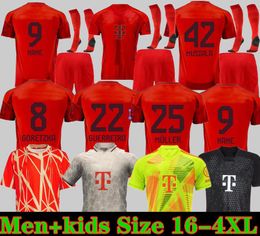 24 25 Soccer Jersey Sane 2024 Shirt Football Goretzka Gnabry Camisa de Futebol Men Kids Kits Kimmich Fans Joueur 50th Bayern Oktoberfest Kit Neuer Kane Tel Munich