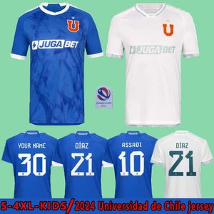 24 25 Soccer Jerseys Fernandez M.Gonzalez 2024 2025 La U Universidad de Chile Football Shirt Men Kids Kit