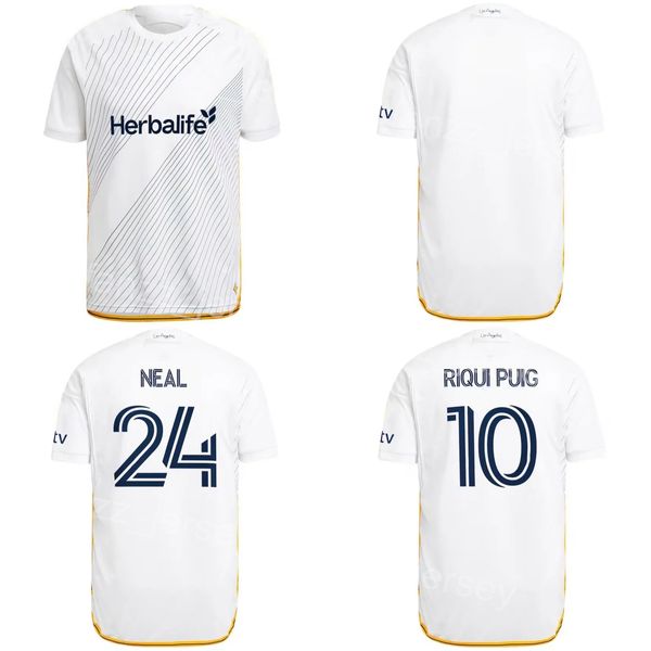 24-25 Soccer LA Los Angeles Galaxy 10 Ricard Puig Jerseys 4 Maya Yoshida 20 Edwin Cerrillo 8 Marky Delgado 9 Dejan Joveljic 2 Miki Yamane Kits de maillots de football Sport Hommes