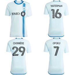 24-25 Soccer Montréal Impact 7 Kwadwo Opoku Jerseys Team 25 Gabriele Corbo 16 Joel Waterman 6 Samuel Piette 14 Sunusi Ibrahim 40 Jonathan Sirois Kits de maillots de football