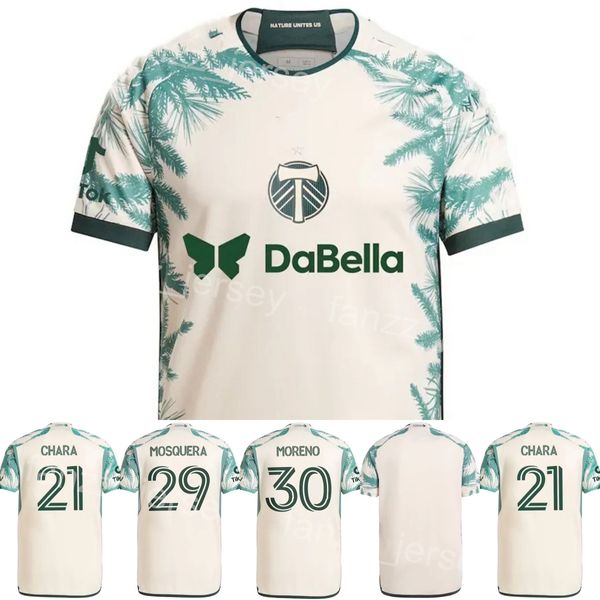 24-25 Fútbol Portland Timbers 27 Dairon Asprilla Jerseys 29 Juan Mosquera 5 Claudio Bravo 22 Cristhian Paredes 21 Diego Chara 19 Eryk Williamson Kits de camiseta de fútbol