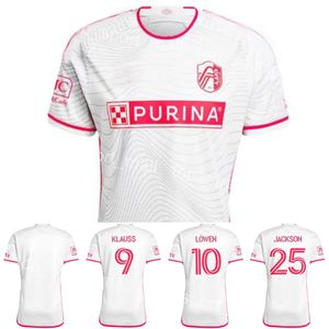 24 25 Fútbol St. Louis 10 Eduard Lowen Jerseys 9 Joao Klauss 16 Samuel Adeniran 19 Indiana Vassilev 14 Tomas Totland 4 Joakim Nilsson Kits de camiseta de fútbol ShengLuYiSi