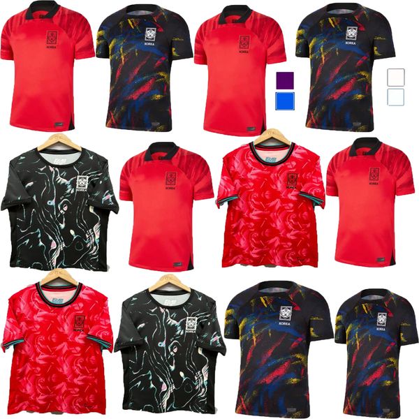 24/25 Corée du Sud NOUVEAU MAISON DE FOOTBALLAGE SOCCER SOCCER 22/23/24 Home Red Son Kim Hwang Lee Jeong Sung Lee Kwon National Team Shirt Football Uniforme