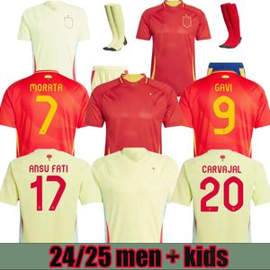 24 25 Spanje Espana Voetbalshirts PEDRI LAMINE YAMAL RODRIGO PINO MERINO SERGIO M.ASENSIO FERRAN HERMOSO REDONDO 2024 Euro Voetbalshirt Camiseta Futbol