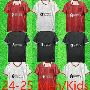24/25 The Reds Soccer Jerseys-Virgil, Diaz, Salah, Szoboszlai Edition.Différentes tailles Personnalisation Opts