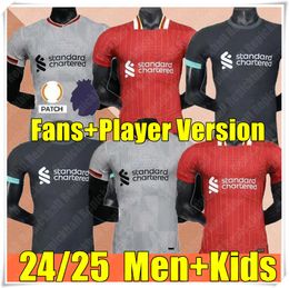 24 25 The Redsmohamed Soccer Jersey Salah Darwin Nunezhome Away Men Dominik Szoboszlai Andy Robertson Alisson Becker Joe Gomez Joel Matip Curtis Jones Kid Kit Kit