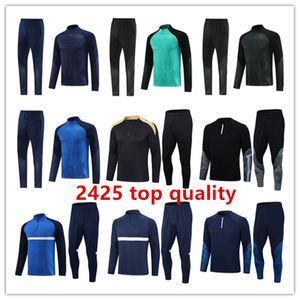 24 25 survassement de survêtement Football Training Suit Tuta Maillot Jersey Jacket Kit Men et Soccer Tracksuits Jogging Survitement Chandal