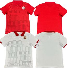 24-25 Tunisie Soccer Jerseys Thai Quality Boutique en ligne locale Kingcaps DHgate Discount Design 11 KHENISSI 12 MAALOUL 23 SLITI 7 MSAKNI 10 HANNIBAL sports en gros