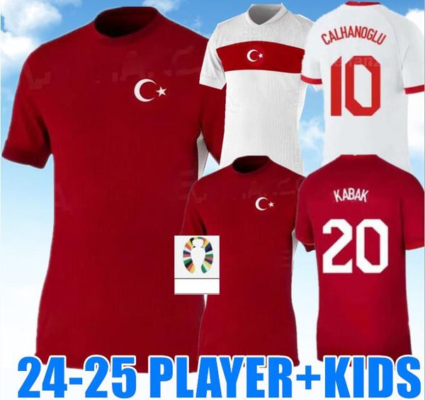 24-25 Turquía Club Conjuntos completos Jersey de fútbol 2024 2025 Equipo nacional Burak Kenan Karaman Hakan Calhanoglu Zeki Celik Sukur Ozan Kabak Yusuf Yazici Turquia Camiseta de fútbol