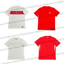 24 25 Turkiye Soccer Jersey 2024 Euro Cup Turquía Equipo Nacional Hogar lejos Demiral Kokcu Yildiz Enes Calhanoglu Camisas de fútbol Kit Maillot de Foot