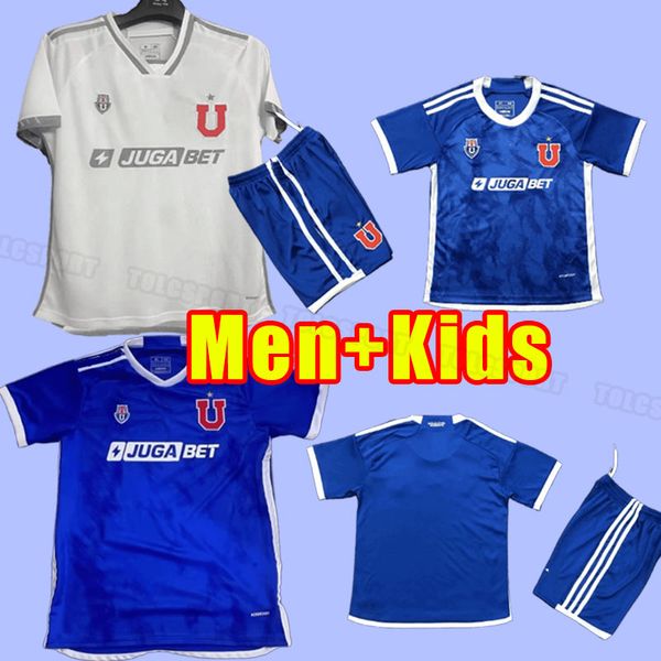 24 25 Universidad de Chile Mens Soccer Jerseys VARGAS PALACIOS MOYA FERNANDEZ Courte manches adultes hommes enfants kit maison loin maison loin chemise de football