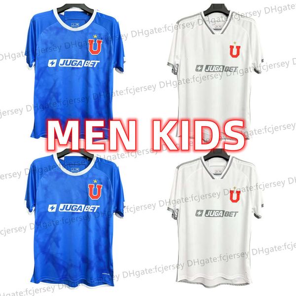 24 25 Maillots de football Universidad De Chile 2024 2025 Osorio Fernandez Assadi Hommes Enfant Domicile Udechile Chemises de football Kit enfants Maillot de pied