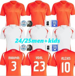 24 25 Jerseys de football de l'Université du Chili Fernandez Medel Erick E.Vargas M.Gonzalez 2024 2025 La U Universidad de Chile Football Shirt Kid Kid Kit