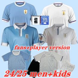 24 25 Uruguay Soccer Jersey 2024/2025 Fans Joueur L.Suarez E.Cavani N.DE La Cruz Shirt Team National Team G.DE Arrascaeta F.Valverde R.araujo R.Bentancur Football Uniforme