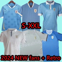 24 25 Uruguay Soccer Jersey 2024/2025 L.Suarez E.Cavani N.DE La Cruz Shirt National Team Shirt G.DE Arrascaeta F.Valverde R.araujo R.Bentancur Forlan Football Uniform Uniform Uniform Football Uniforme