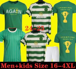 24 25 Celts Jerseys de fútbol en casa Edouard Celtic FC 2024 2025 Joseph Football Shirt