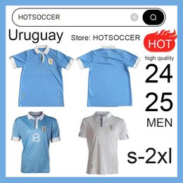 24 25 Uruguay voetbalshirt 24/25 L.SUAREZ E.CAVANI N.DE LA CRUZ nationaal team Shirt G.DE ARRASCAETA F.VALVERDE R.ARAUJO R.BENTANCUR voetbaluniform