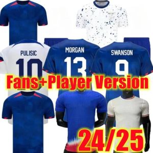 24 25 USWNT Soccer Jersey Football Shirts 4 étoiles Femme Enfants Kits 23 24 Maillot De Foot Hommes Concacaf Gold Cup 2024 McKennie SMITH MORGAN