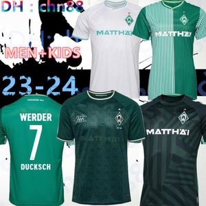 24 25 Werder Bremen Special Soccer Jerseys 2023 2024 Hoe diep is uw liefde Ducksch Bittencourt Friedl Veljkovic Schmid Agu Jersey voetbal shirts Men Kids Kit