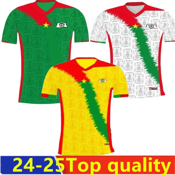 24/25 Burkina Faso National Team Soccer Jersey 2025 Traore Aziz Ki Tapsoba O. Dango Shirts de football blanc vert jaune
