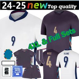 24 25 Eeuro Cup Angleterre Jersey Kane Home Away Soccer Jerseys Saka Rice Foden Rashford Sterling Maguire Grelish Bellingham Men Fans Kid Player Football Shirt Kit77