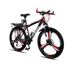 24/26 pulgadas Bicicleta de montaña 21/24 bicicleta de velocidad para adultos con una sola pieza Men y mujeres Absorción de choque Cross Country