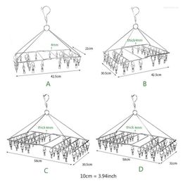 24/36/46/52 Clips cintre pliant support de séchage pour chaussettes serviettes couches H58C cintres supports