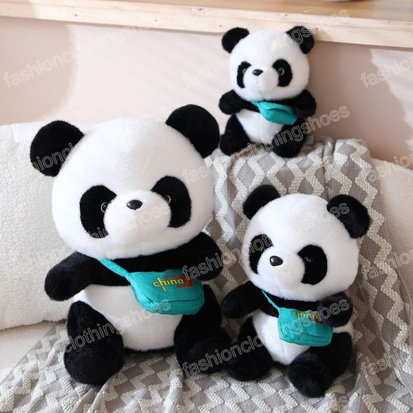24-40 cm Kawaii transporter cartable Panda jouets en peluche poupée douce mignon peluche oreiller coussin cadeaux pour enfants garçon filles cadeau d'anniversaire