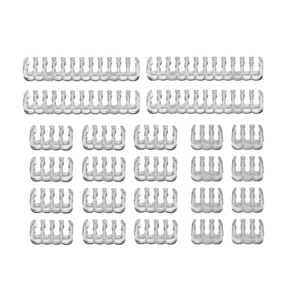 24/48/72pcs PC Cable Combat Mère carte mère 24pin 8pin 6pin Câbles de câble d'ordinateur Clips de serrage pour 3,0-3,6 mm Câbles d'alimentation PC Câblage