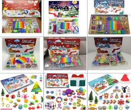 24 Advent Calendar Christmas Blind Box surprise Anti Stress Relief Toys Set Rising Squishy Squishy Kids Gift Boys1414997