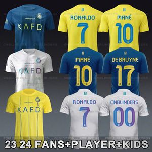 24 Al Nassr Soccer Jersey Ronaldo Marcelo Brozovic Mane Home Away Third Youth Kits Kits Uniforme Football Shirt Otavio Aymeric Laporte Seko Fofana de Bruyne