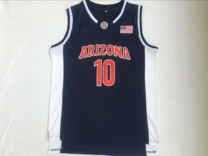 24 Andre Iguodala 10 Mike Bibby Arizona Wildcats Maillots de basket-ball vintage brodés cousus