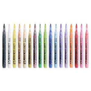 24 kleuren acryl verf markers pennen advertentie kunst tekenkaart pen voor canvas stenen glas keramische oppervlakken