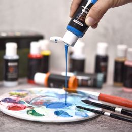 24 couleurs Ensemble de réparation en cuir en acrylique peinture bricolage peinture coloriage pigments pour chaussures baskets canapé veste sac de portefeuille