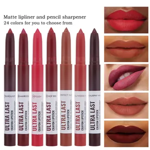 24 kleuren lippenstift potlood lipvoering Dual Purpose mat overzicht lippenstift lipgloss