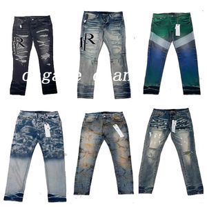 24 Designer Herenjeans Echte foto's Hiphop Mode Rits Wasbaar Alfabet Jeans Retro Mode Herenontwerp Motorrit Slim Fit Jeans Maat 28-40.944273143