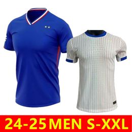 24 Euro Cup Frans thuisshirt MBAPPE voetbalshirts DEMBELE COMAN SALIBA KANTE Maillot de foot equipe Maillots GRIEZMANN Heren voetbalshirt