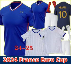 24 Euro Cup Franse thuisshirt MBAPPE voetbalshirts DEMBELE COMAN SALIBA KANTE Maillot De Foot Equipe Maillots GRIEZMANN Kinderen Heren Dames Fans Speler Voetbal