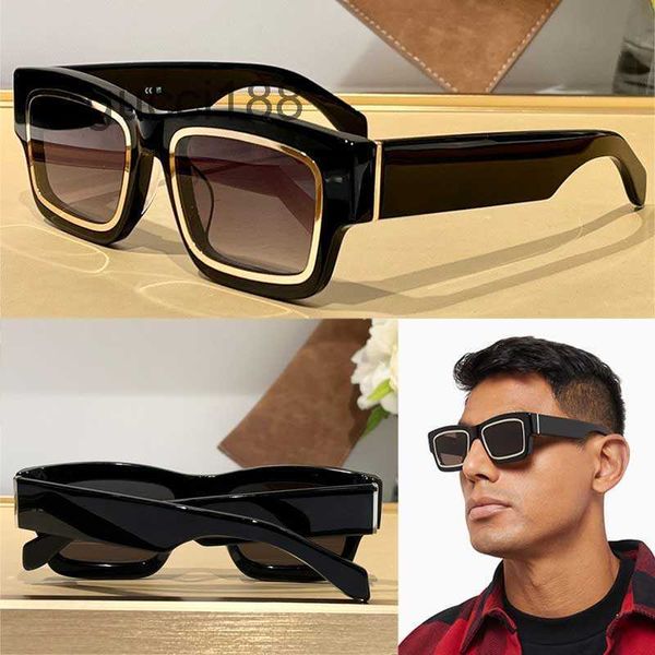 24 Moda Nuevas Mujeres Diseñador Gafas de sol Peri030s Marco cuadrado Hombres Acetato con letra en el lado Lujo Retro Lady Gafas de conducción Top Calidad NKTB