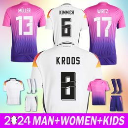 24 Germanys Kroos Werner Soccer Jerseys Wirtz Hummels Reus Muller Gotze Football Shirts Deutschland Kids Fans Kits Player -versie Home Away