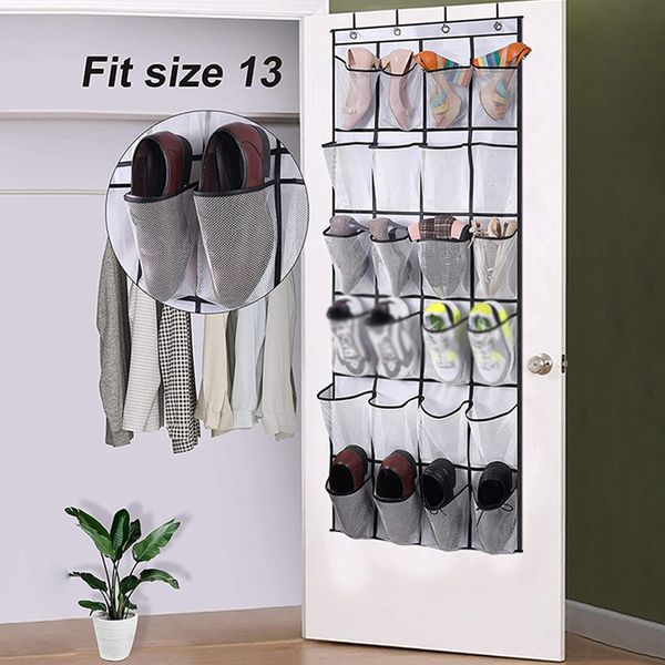 24 SALLE MUR MUR MURD DRES Organisateur de chaussures Sac de rangement de rangement de sacs de range