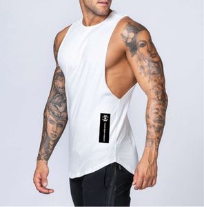 24 Gym top Entraînement Gym Hommes Débardeur Gilet Muscle Sans Manches Sportswear Chemise Stringer Mode Vêtements Bodybuilding Coton Fitness Singlets