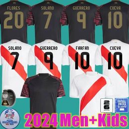 24 Home Away Copa Football Shirts PIZARRO FARFAN CUEVA Eleccion Peruana Cuevas SOLANO FLORES CUBILLAS PINEA 2024 2025 Peru Soccer Jerseys