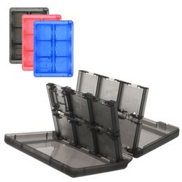 24 en 1 Mini Switch Tarjetas de juego Caja de almacenamiento ABS transparente Estuche para tarjetas SD a prueba de agua para Nintendo Switch Lite Oled DHL FEDEX UPS ENVÍO GRATIS