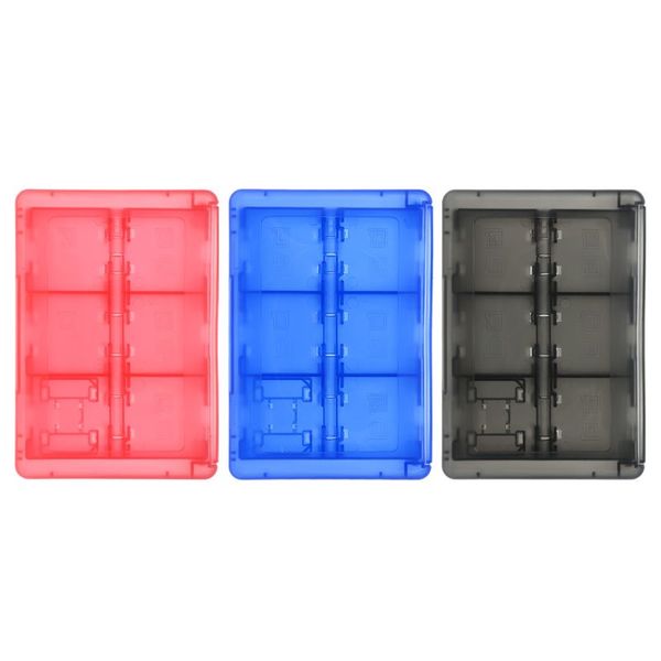 Étui de rangement pour porte-cartouche de cartes de jeu portables 24 en 1 + 2 emplacements pour carte d'extension MicroSD pour Nintend Switch Lite OLED Travel Box Coque rigide de haute qualité FAST SHIP