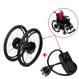 24 inch 24V180W geborstelde elektrische rolstoelnaafmotor met elektromagnetische remconversiekit