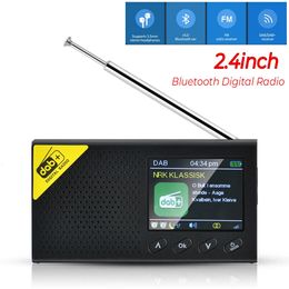 24 inch FM Radio Portable LCD Display Bluetooth 50 Digital Stereo DAB Audio Player ontvanger 240506