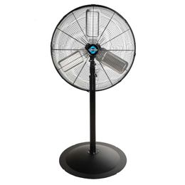 Ventilateur de base en métal swing à haute vitesse de 24 pouces à usage industriel commercial - 3 vitesses, 7600 cfm, 1/4 ch, cordon d'alimentation de 6,6 pieds, UL répertorié