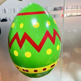 24 pulgadas Bola de huevo de huevo de Pascua inflable PVC Bola inflable Fiesta de decoración de patio de Pascua para el jardín para jardín Indoor 240322